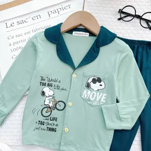 Minions Print Raglan Pajama Set