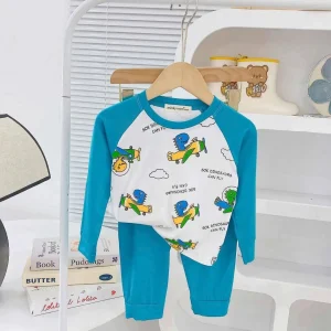 Flying Dinosaurs Raglan Pajama Set